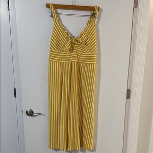 Draper James Yellow Striped Dress
